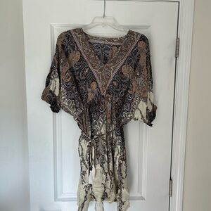 Bohemian Paisley Print Dress
